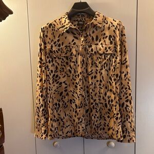 NWT INC International Concepts Leopard Print Blouse